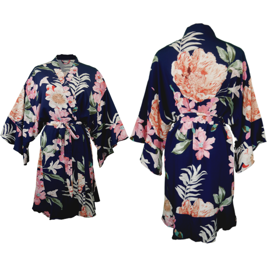 Floral Ruffle Robe